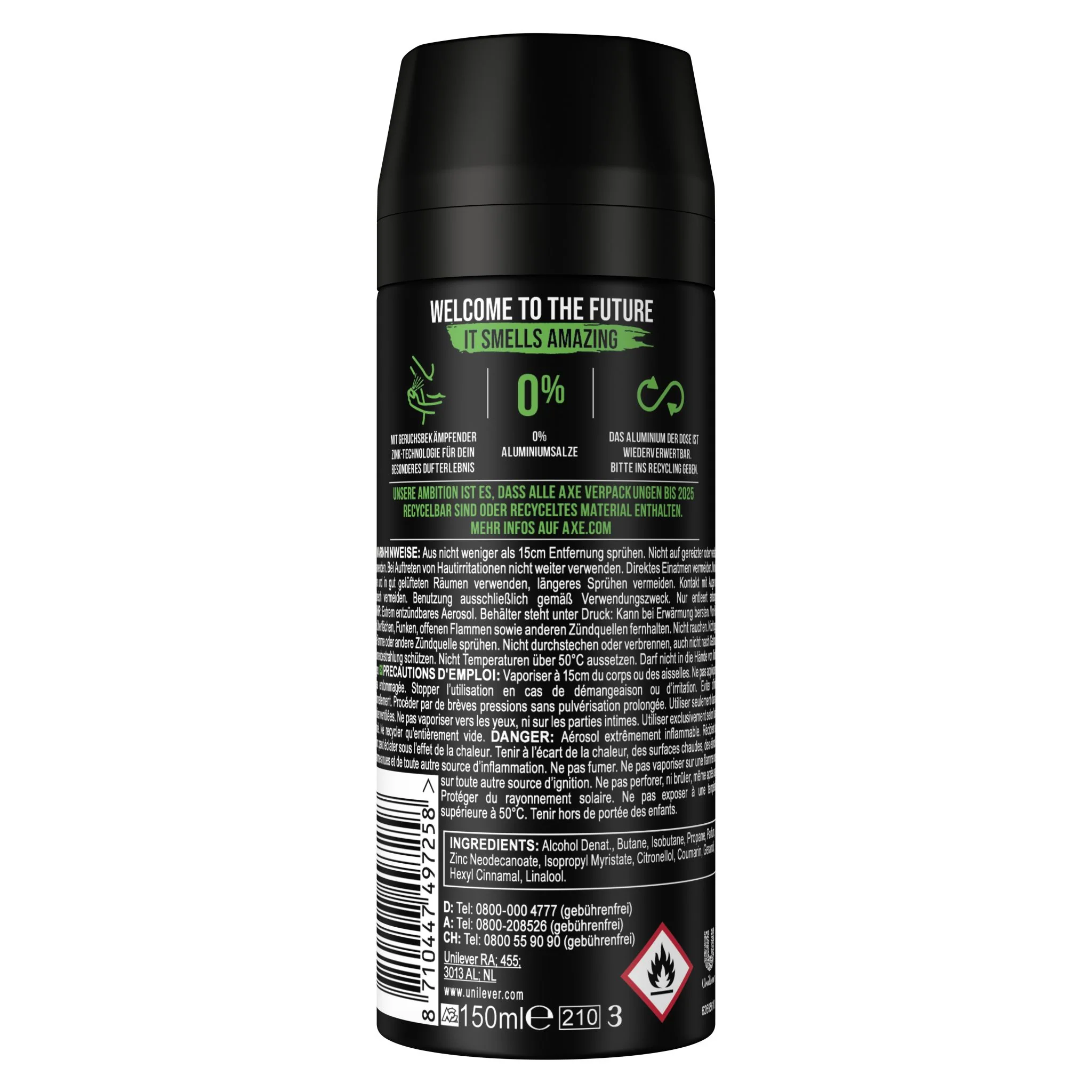 Axe Bodyspray Africa ohne Aluminiumsalze 150 ml - Image 27