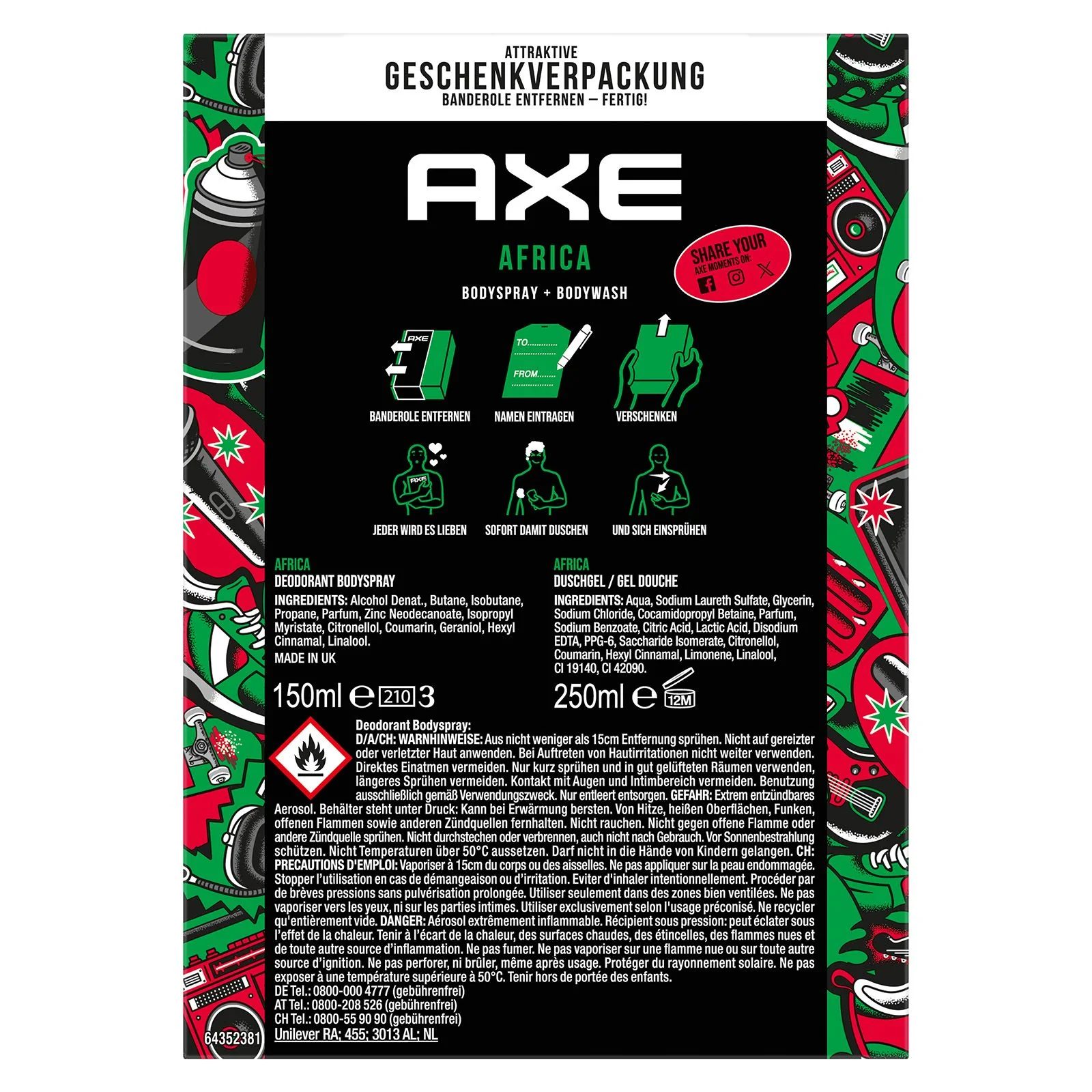 AXE Geschenkset Africa Duo - Image 7