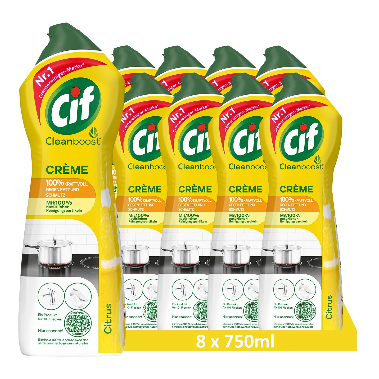 Cif Crème Citrus, Scheuermilch Citrus Reiniger - Image 14