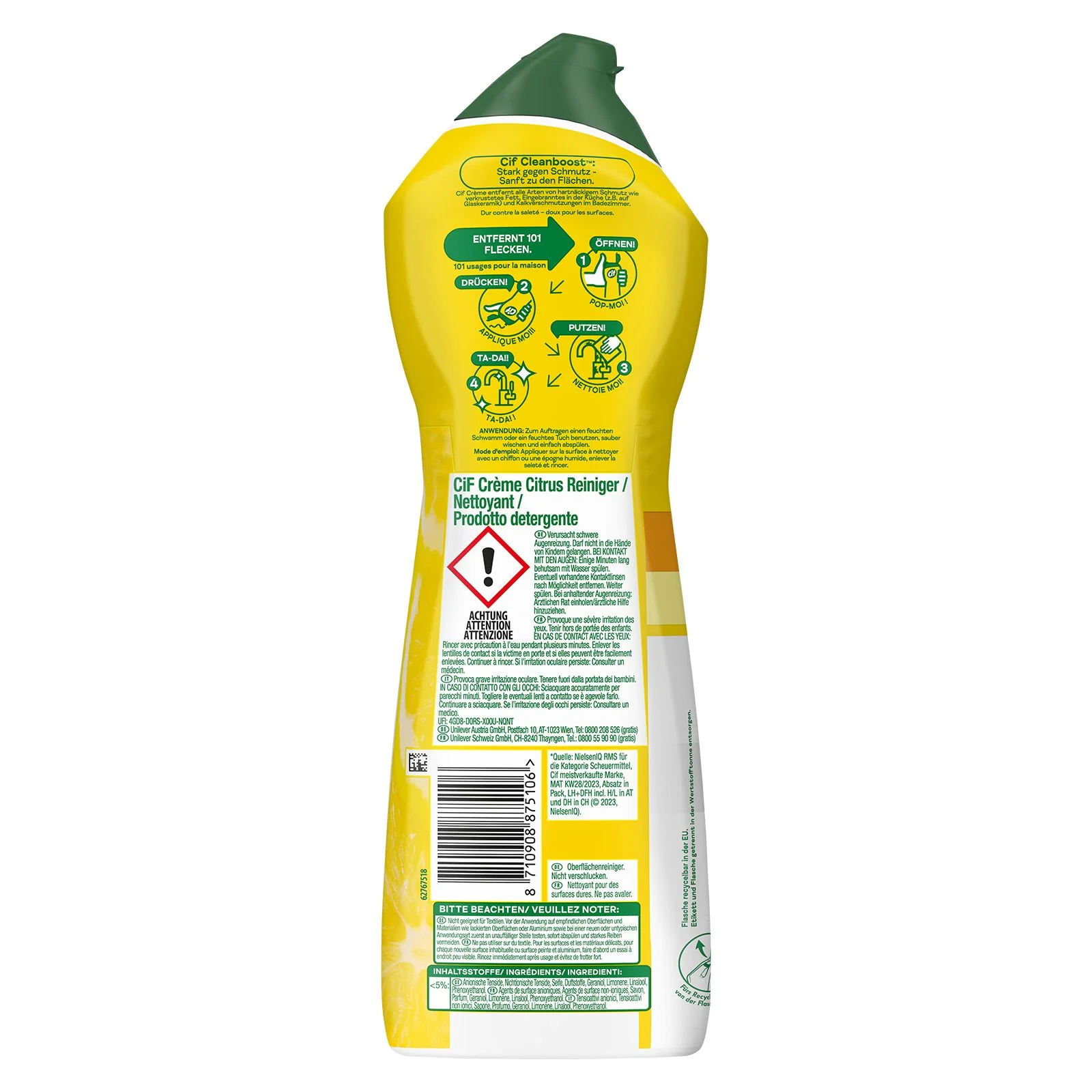 Cif Crème Citrus, Scheuermilch Citrus Reiniger - Image 9