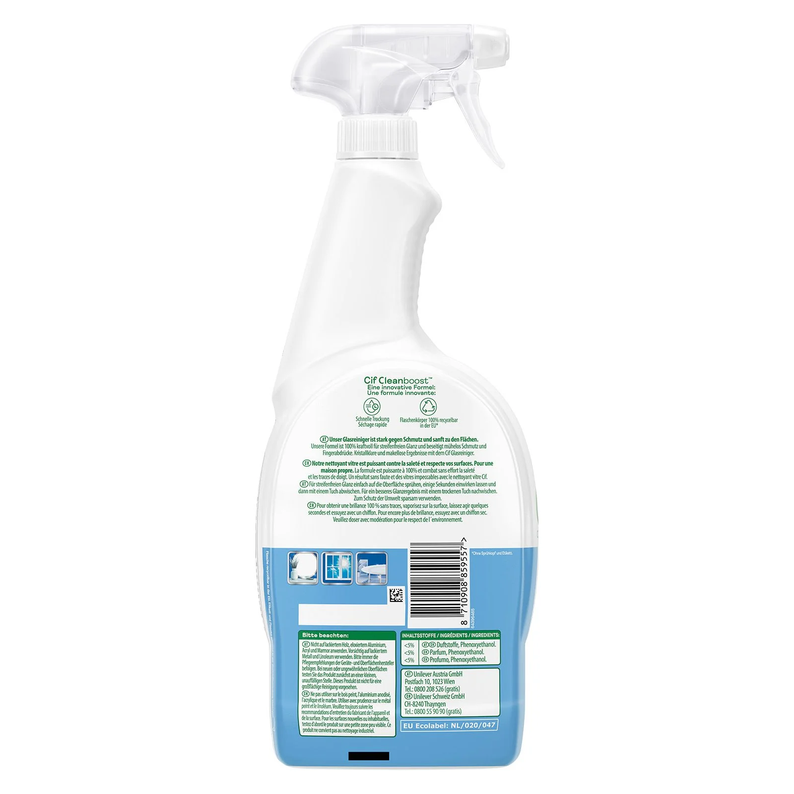 Cif Power & Shine, Glas und Flächen Reiniger - Image 8