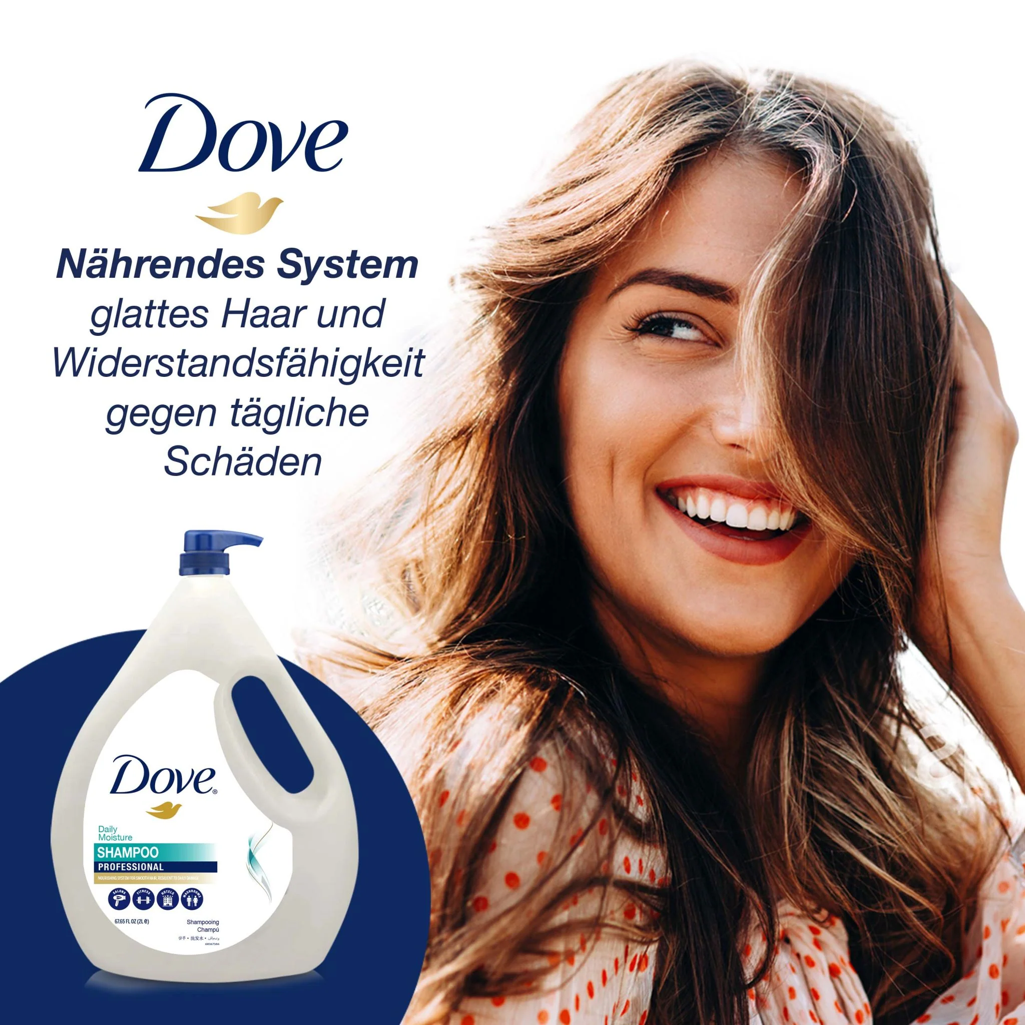 Dove Pro Shampoo | Pflegeshampoo | Spendet Feuchtigkeit und verhilft zu weichem und glattem Haar | Nachfüllpack - Image 6