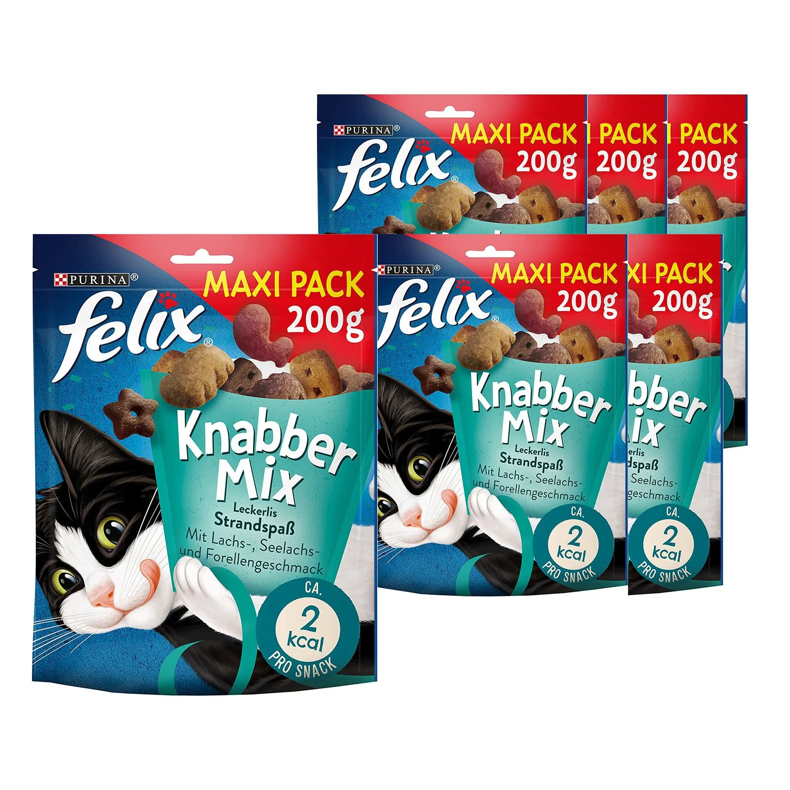 FELIX KnabberMix Strandspaß, Knuspriger Katzensnackmit 200g Beutel - Image 10
