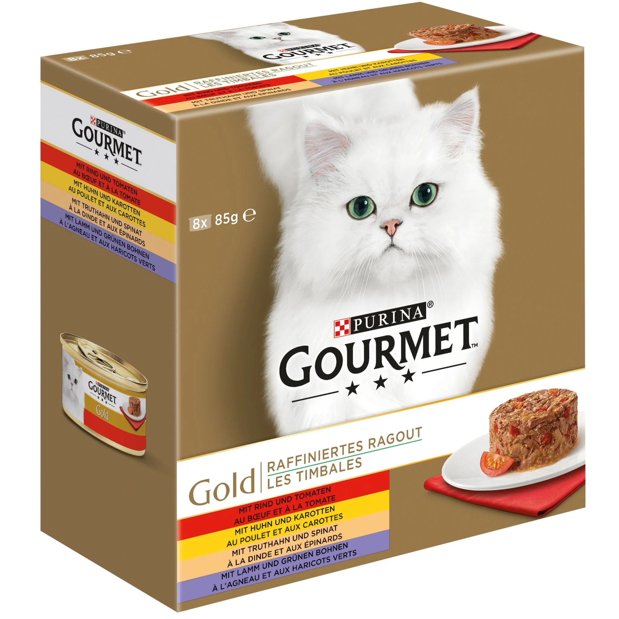 GOURMET Gold Raffiniertes Ragout Katzenfutter nass, Sorten-Mix - Image 6