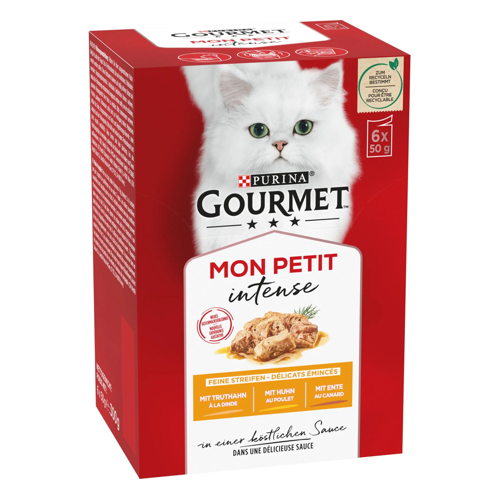 GOURMET Mon Petit Katzenfutter nass, Geflügel-Variationen 6er Pack à 50g Dose - Image 11