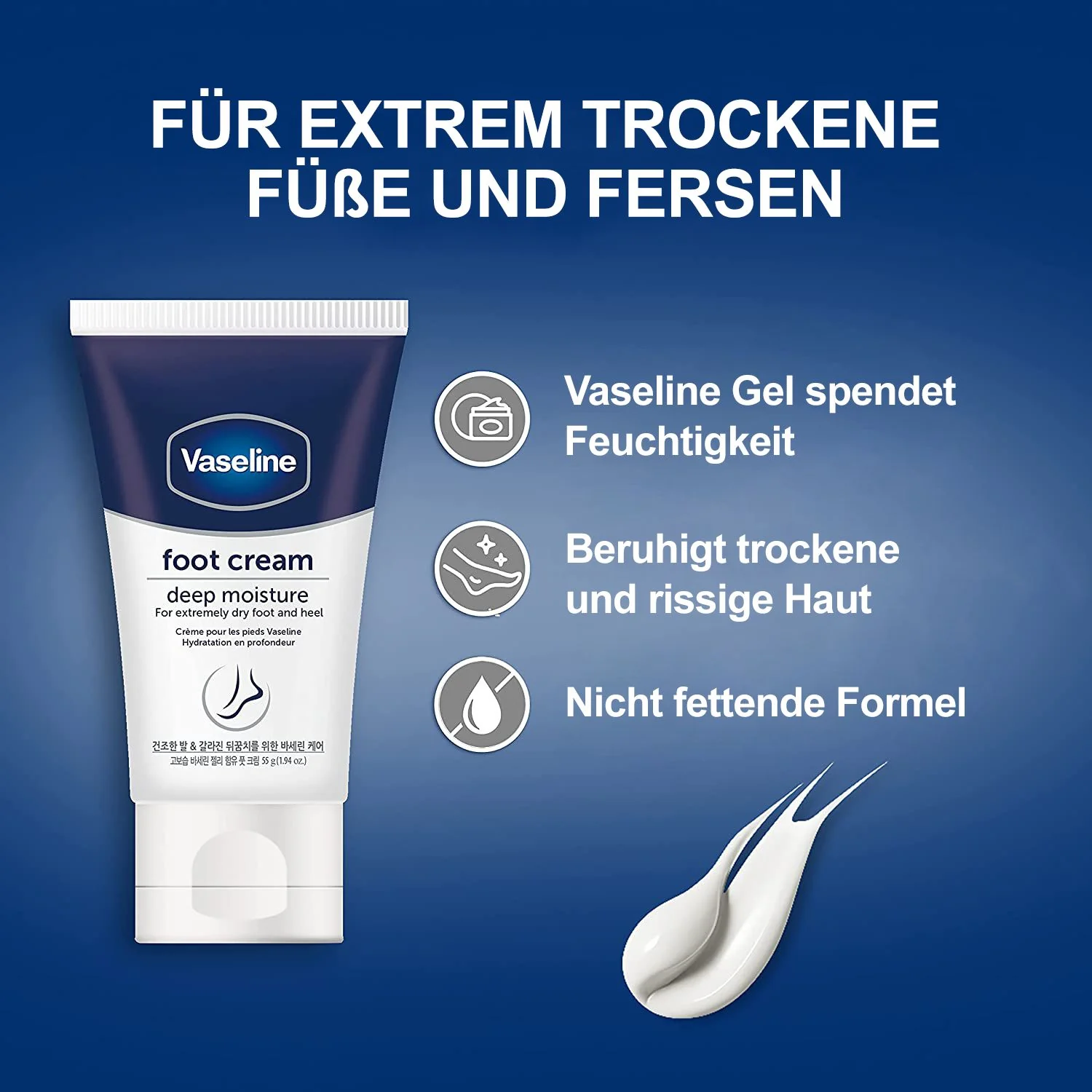 Vaseline Foot Creme | Fußcreme für die tägliche Pflege bei trockener und rissiger Haut - Image 10