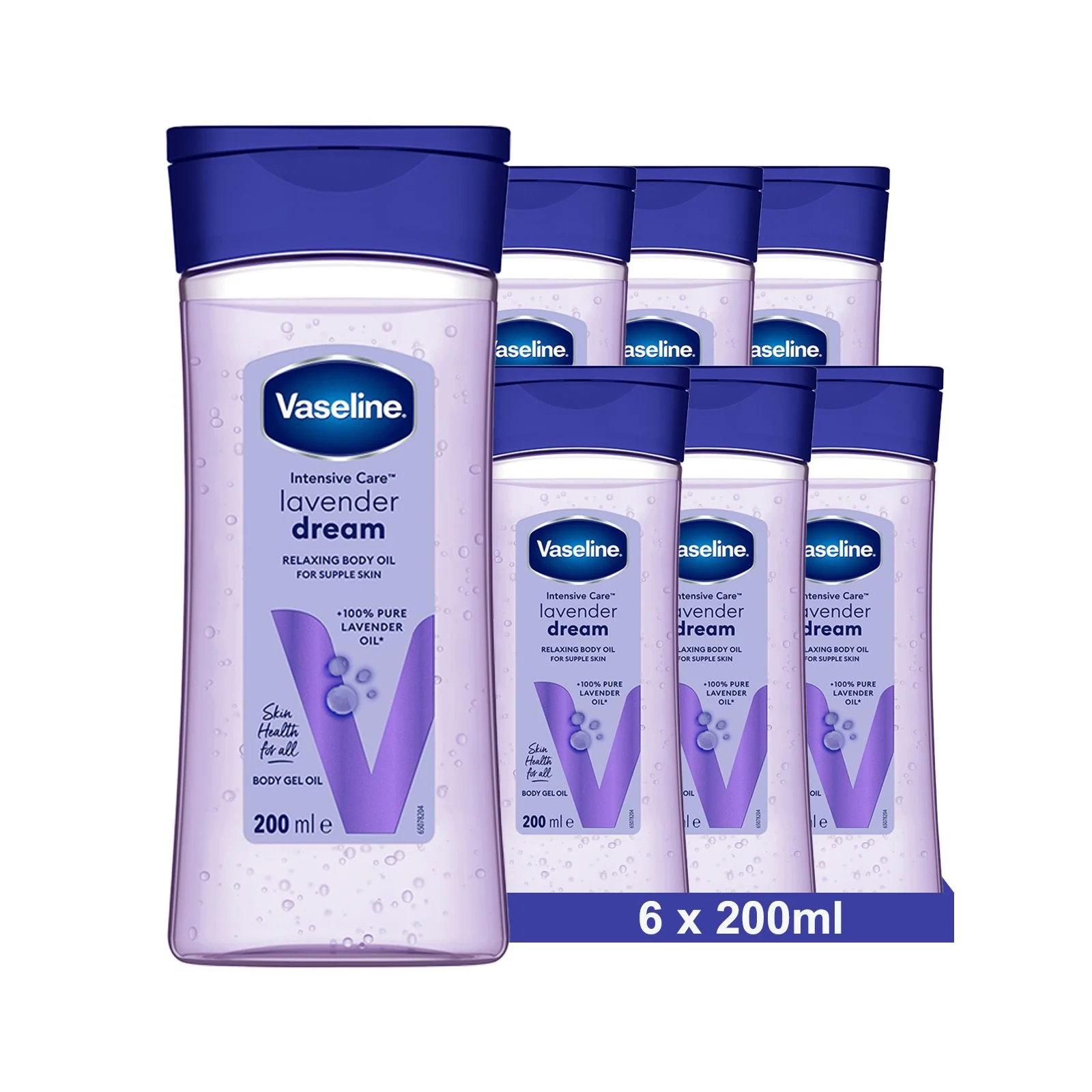 Vaseline Intensive Care Lavender Dream für geschmeidige Haut – Entspannendes Körpergel-Öl mit 100 % reinem Lavendelöl, 200 ml - Image 5