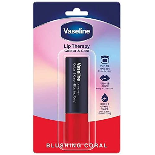 Vaseline Lip Therapy Blushing Coral | Lippenbalsam I Manuka Honig und Shea Butter I 100% natürliche Farbstoffe - Image 2