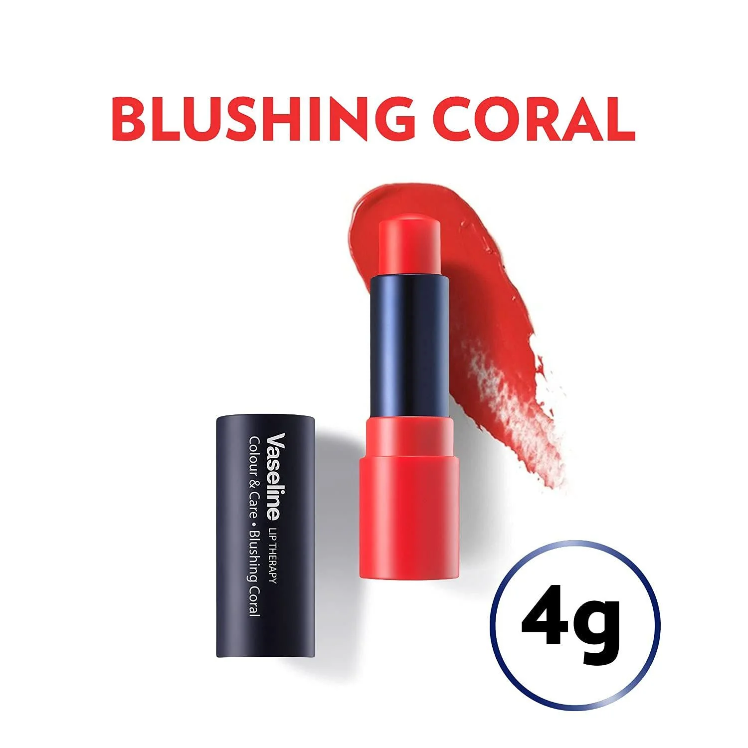 Vaseline Lip Therapy Blushing Coral | Lippenbalsam I Manuka Honig und Shea Butter I 100% natürliche Farbstoffe - Image 3