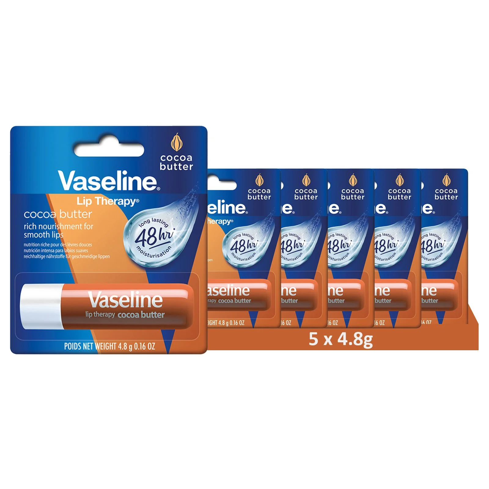 Vaseline Lip Therapy Cocoa Butter | Getönter Lippenbalsam, Lippenstift mit Kakao und Sheabutter - Image 21