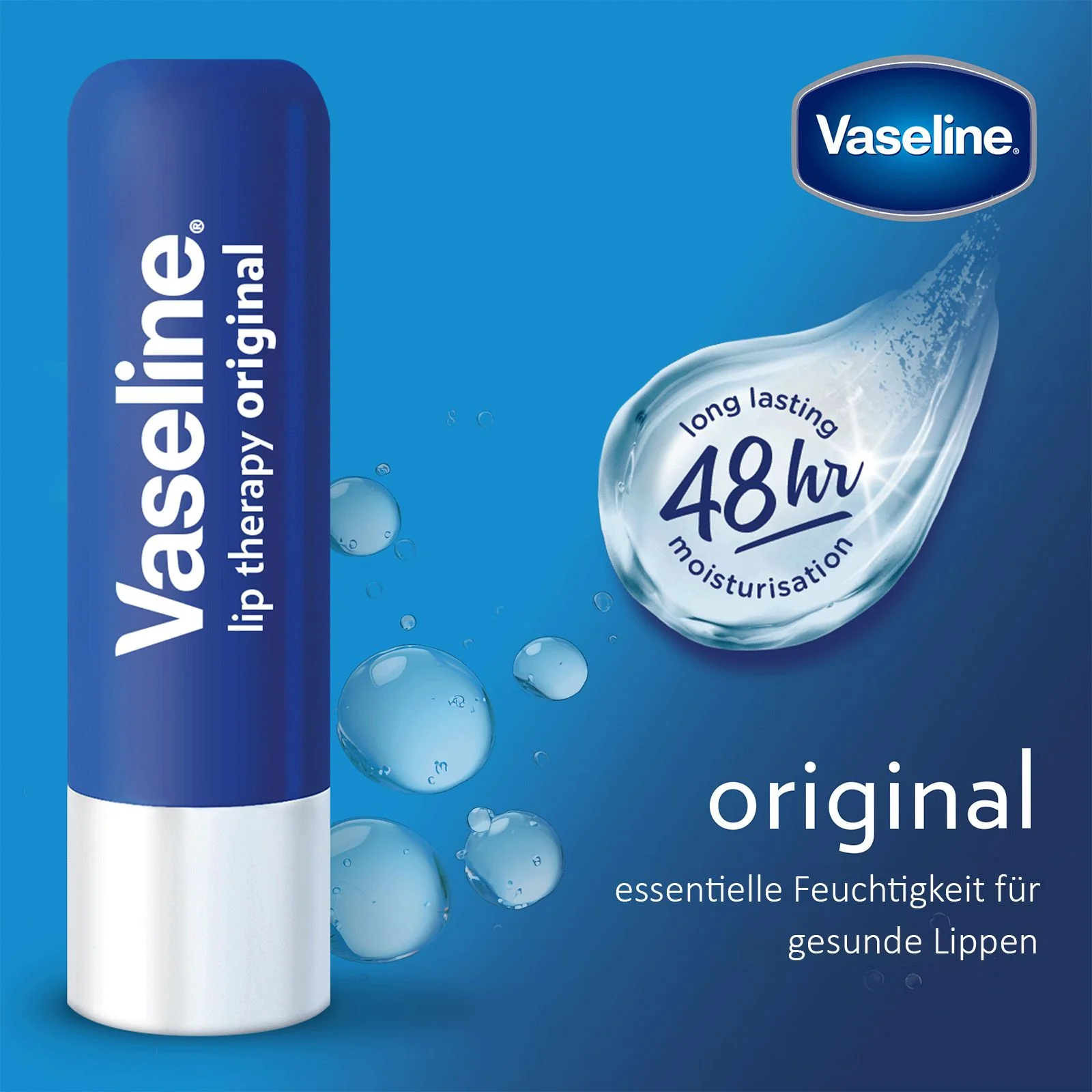 Vaseline Lip Therapy das Original, Pflegender Lippenbalsam, Lippenstift mit Vitamin E und Vaselinegel - Image 3