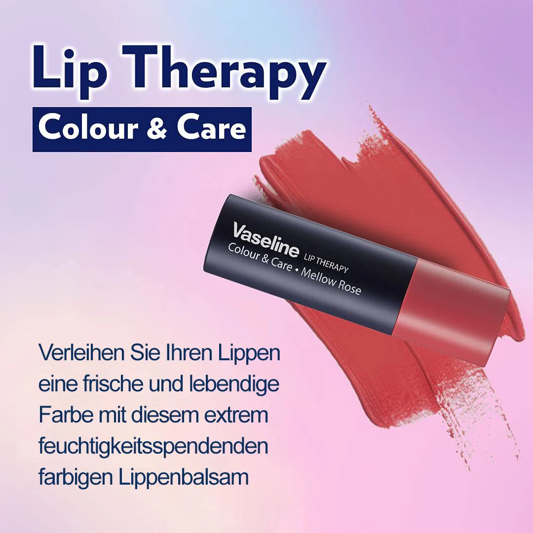 Vaseline Lip Therapy Mellow Rose | Lippenbalsam I Manuka Honig und Shea Butter I 100% natürliche Farbstoffe - Image 2