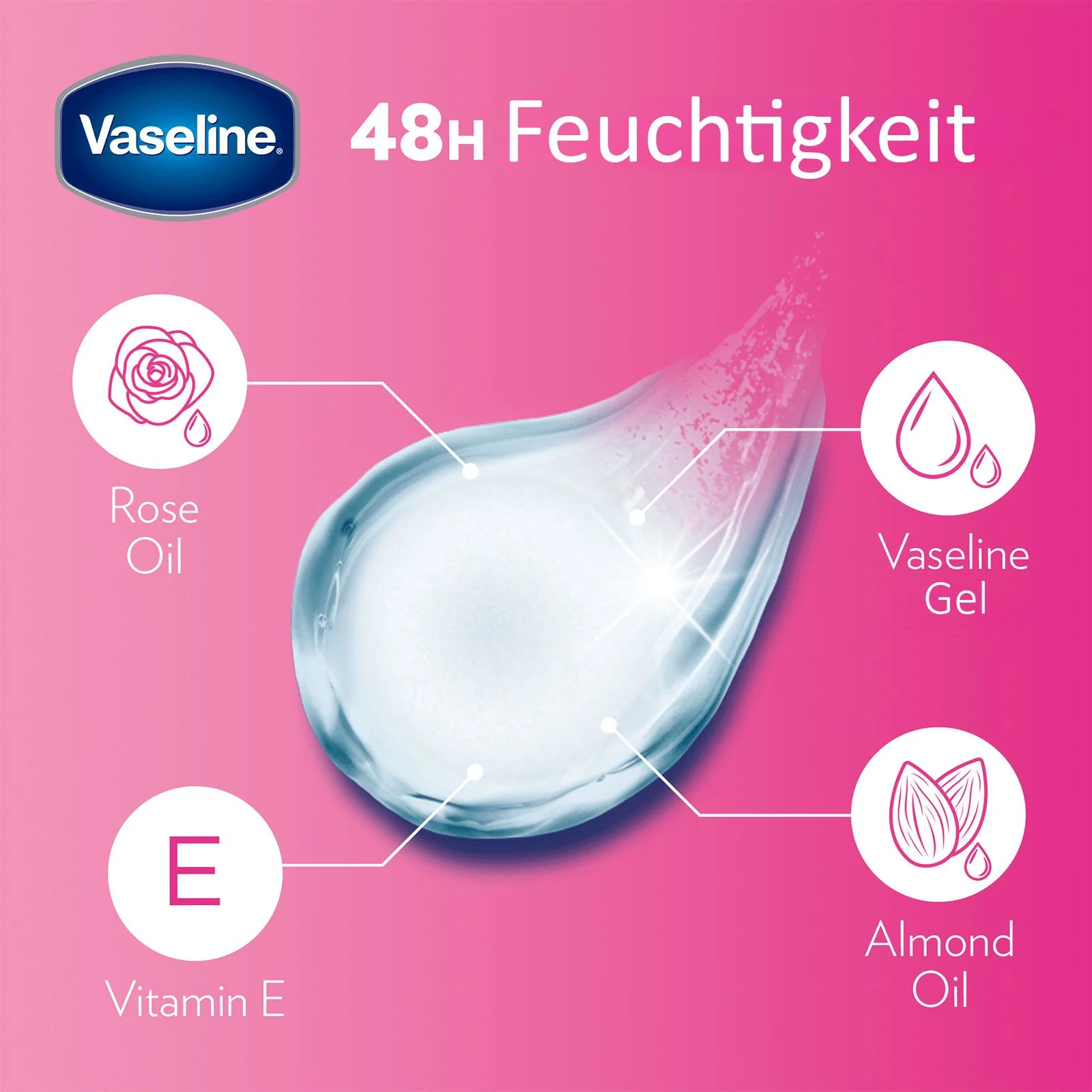 Vaseline Lip Therapy Rosy, Getönter Lippenbalsam, Lippenstift mit Mandel und Rosenöl - Image 11