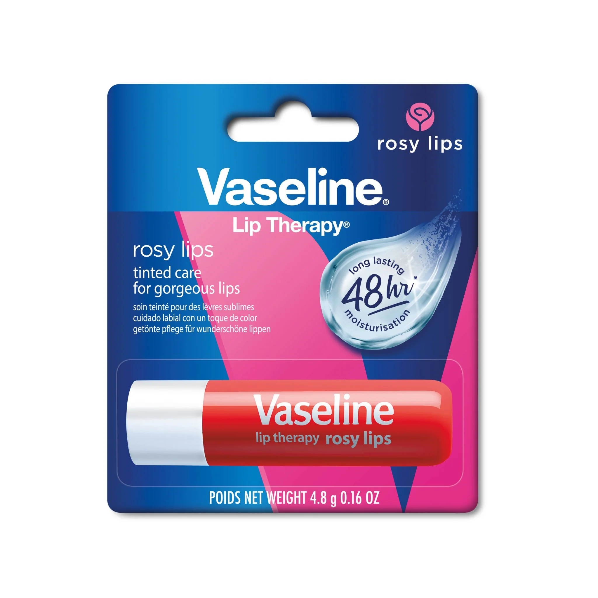 Vaseline Lip Therapy Rosy, Getönter Lippenbalsam, Lippenstift mit Mandel und Rosenöl - Image 16